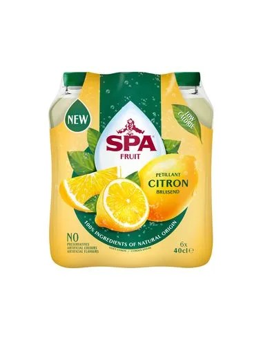 SPA FRUIT SPARKLING CITRON PET 40CL - 4X6