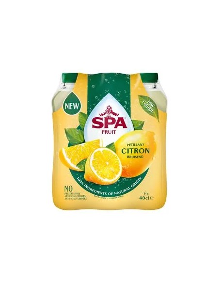 SPA FRUIT SPARKLING CITRON PET 40CL - 4X6