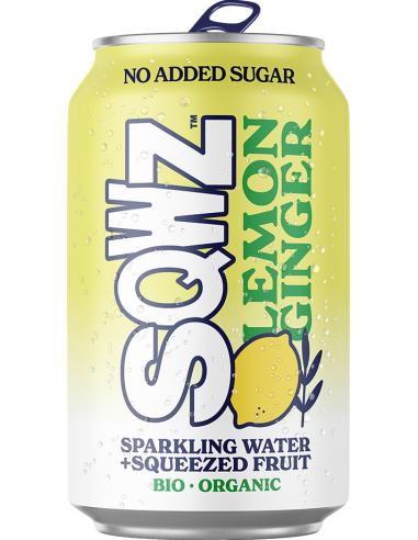 SQWZ Lemon Ginger Bio CANS 33CL - (1X12)