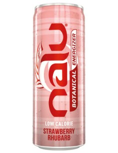 NALU BOTANICAL STRAWBERRY RHUBARB CANS 25CL - 4X6