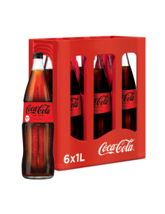 Coca Cola ZERO 1L VERRE-1x6