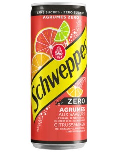 Schweppes Agrum ZERO 33CL CANS 24x33cl 2