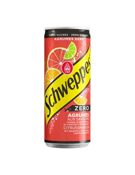 Schweppes Agrum ZERO 33CL CANS 24x33cl