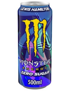 MONSTER ENERGY LEWIS HAMILTON ZERO SUGAR CANS 50CL - 24