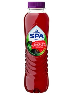 SPA FRUIT STILL RASPBERRY-BLACKCURRANT PET 40CL  4X6