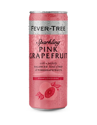 FEVER TREE SPARKLING PINK GRAPEFRUIT CANS 25CL - 1 X 12