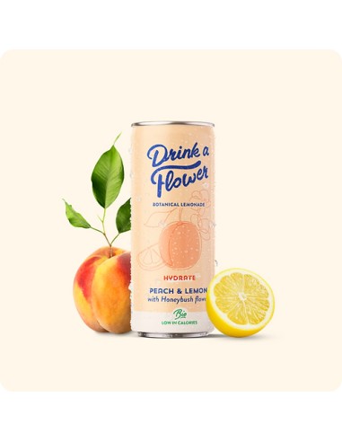 Drink a Flower Pêche, citron et fleur de Honeybush 12x25CL