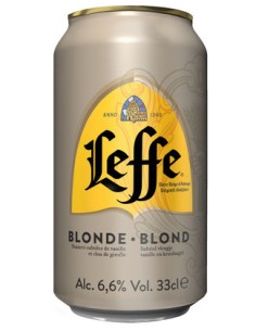 LEFFE BLONDE 33CL en canette 24x33cl