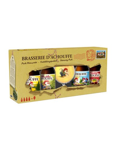 COFFRET LA CHOUFFE 8° ASS. VC 4X33CL + 1 VERRE -