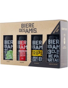 COFFRET BIERE DES AMIS IPA/REDDEN/TRIPLE/NORMAL OW 4X33CL -