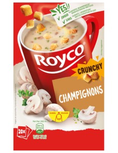 ROYCO CRUNCHY CHAMPIGNONS 20 SACHETS - 1X20 PCS