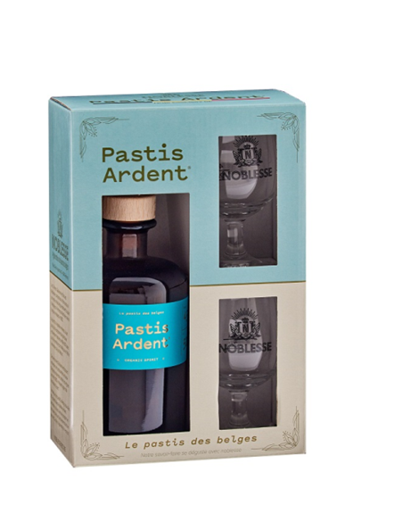Pastis Ardent + 2 Verres 45° 0.5L-1X