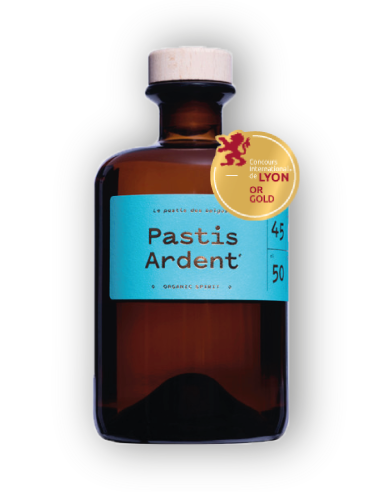 Pastis Ardent + 2 Verres 45° 0.5L-1X