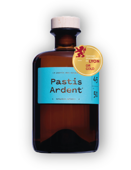 Pastis Ardent + 2 Verres 45° 0.5L-1X