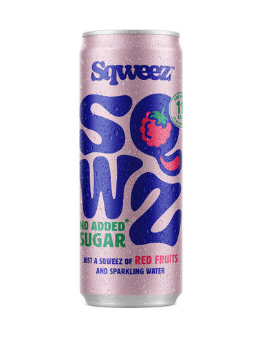 SQWEEZ RED FRUITS BIO CANS 25CL-1X12PCS