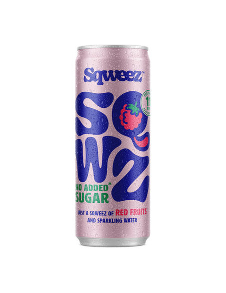 SQWEEZ RED FRUITS BIO CANS 25CL-1X12PCS