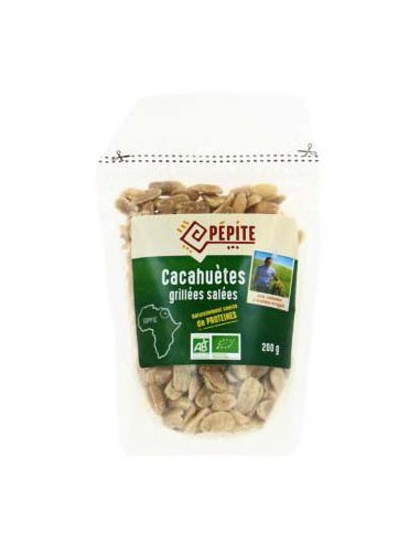 Cacahuètes Grillées Salées 200 gr BIO -1X