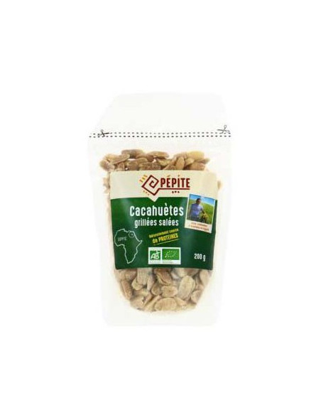 Cacahuètes Grillées Salées 200 gr BIO -1X