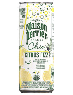 MAISON PERRIER CHIC CITRUS FIZZ SLIM CANS 25CL - 6X4