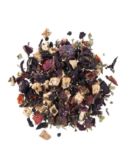 Teatower-Infusion de fruits fraise mûre - Le panier de grand maman - 1X25 SACHETS