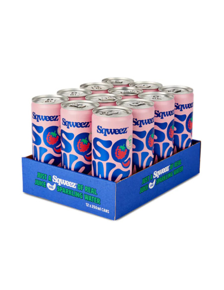 SQWEEZ RED FRUITS BIO CANS 25CL-1X12PCS
