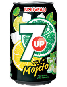 SEVEN UP FREE MOJITO SLEEK CANS 33CL - 4X6