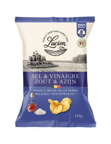 LES CHIPS DE LUCIEN SEL ET VINAIGRE 125GR-1x