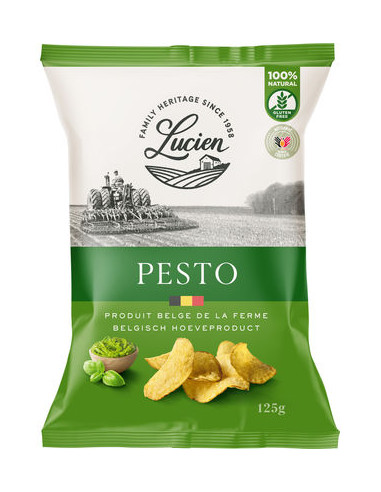 LES CHIPS DE LUCIEN PESTO 125GR -1x