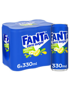 FANTA ZERO LEMON ELDERFLOWER SHOKATA SLEEK CANS 33CL-1X24PCS 2