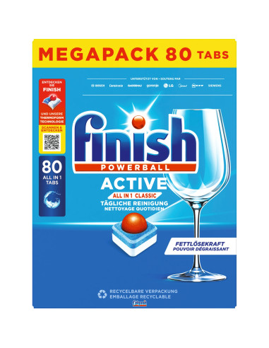 FINISH PASTILLES LAVE VAISSELLE-80 PIECES-1X