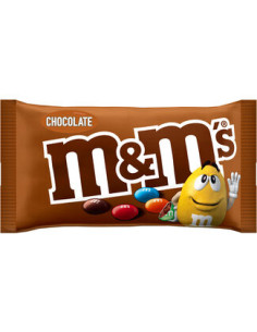 M&M S CHOCO SACHET SINGLE 45GR-1x