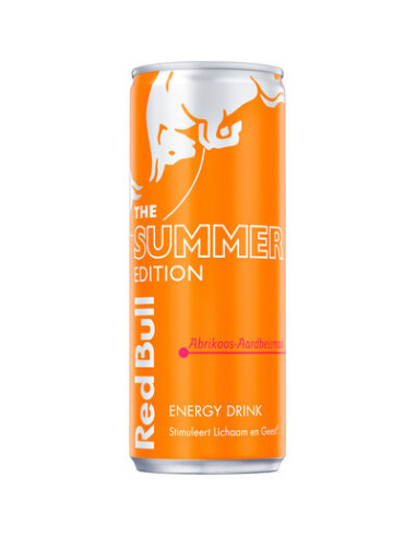 RED BULL APRICOT STRAWBERRY CANS 25CL (X12)