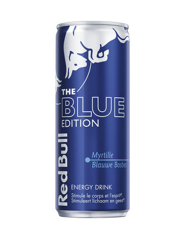 RED BULL BLUE EDITION CANS 25CL (24x)