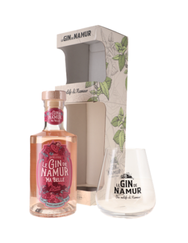 Le Gin de Namur Ma Belle + Verre 40° 0.5L-1X