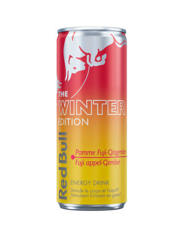 RED BULL WINTER EDITION FUJI POMME GINGEMBRE CANS 25CL-1x24pcs