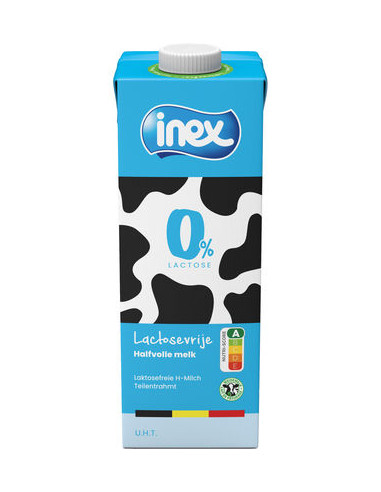 INEX LAIT DEMI ECREME SANS LACTOSE  EURO 1L-1x
