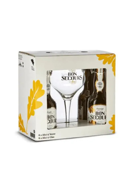 Coffret Bon Secours 4 bières+1 verre -1xpc