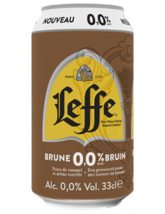 LEFFE BRUNE 0° CANS 33CL 6-PACK