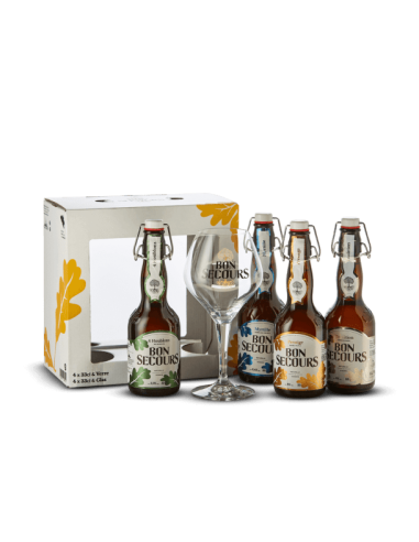 Coffret Bon Secours 4 bières+1 verre -1xpc