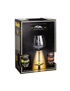 COFFRET Bush Caractère Triple 4X33CL + 1 Verre - (X1)