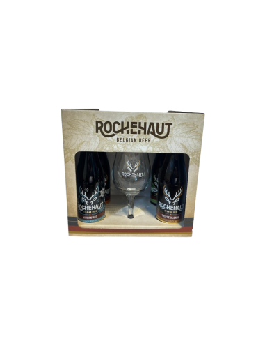 Coffret Rochehaut 4x33Cl+ 1 Verre (-1X)