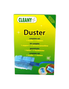 Duster kit Cleany Magic - 1 support + 5 dépoussiéreurs