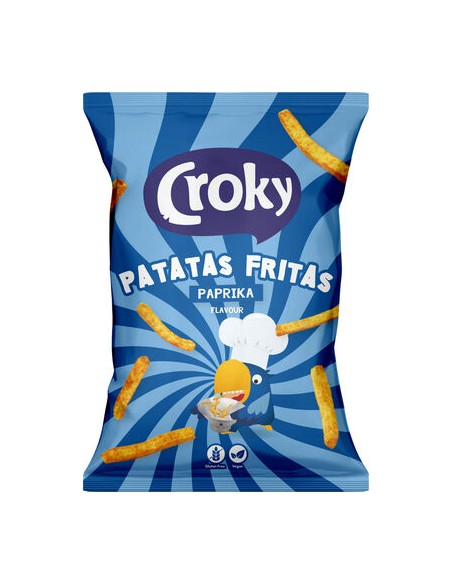 CROKY PATATAS FRITAS PAPRIKA VEGAN S/G 100GR-1X