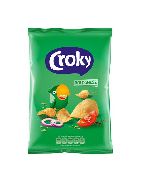 CROKY CHIPS BOLOGNESE VEGAN S/G 100GR-1x