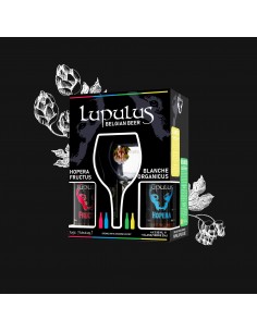 COFFRET LUPULUS 4X33CL VC ASS. +2 VERRES