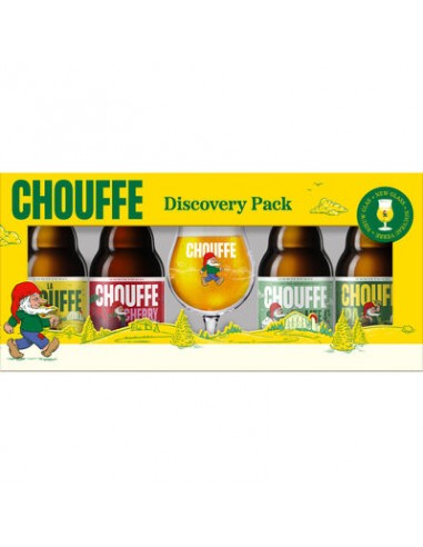 COFFRET LA CHOUFFE 8° VC 4X33CL + 1 VERRE