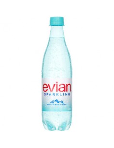 EVIAN EAU MINERALE PETILLANTE RPET 50CL-1x12pc