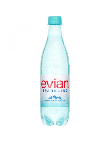 EVIAN EAU MINERALE PETILLANTE RPET 50CL-1x12pc