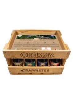 Casier Bois Chimay 10X33CL +2Verres-1pcs