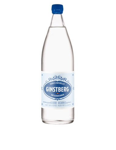 GINSTBERG EAU PLATE BIO -1 LITRE VERRE -1X6PCS